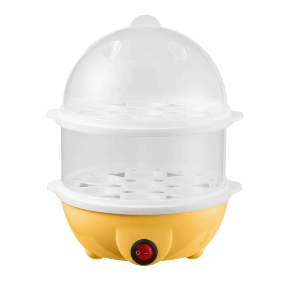 Yellow Electric Egg Steamer Plastic Egg Boiler Appliance Breakfast Machine Kitchen Appliance
