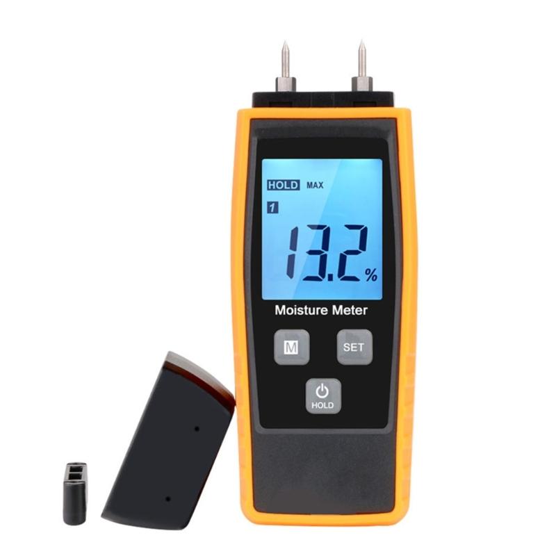 

Wood Moisture Meter Digital Moisture Detector Moisture Tester Pin-Type Water Leak Detector Wood Building Material 1