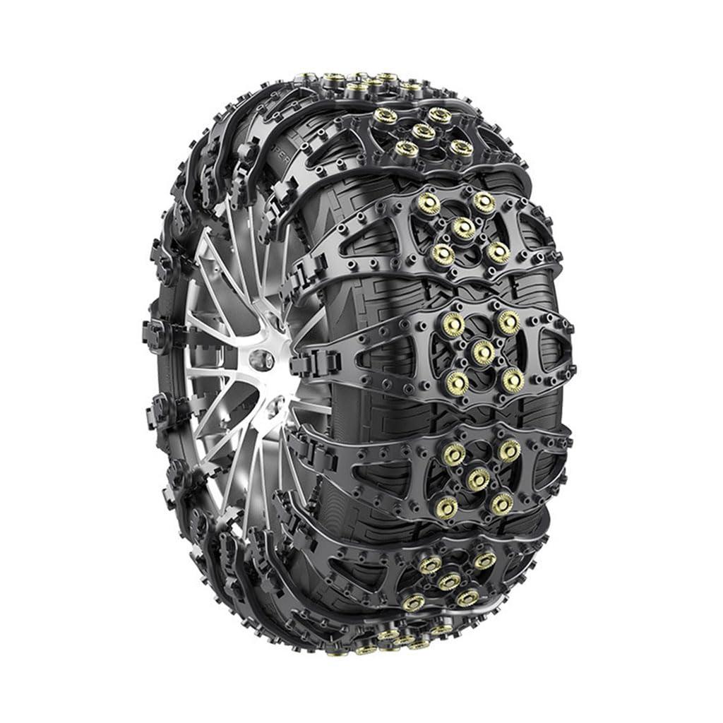 4PCUpgrading Tire Chains, Snow Chains, Anti-slip For Trucks Car SUV RV, Emergency Tire Chains, Tire Width 165-235mm