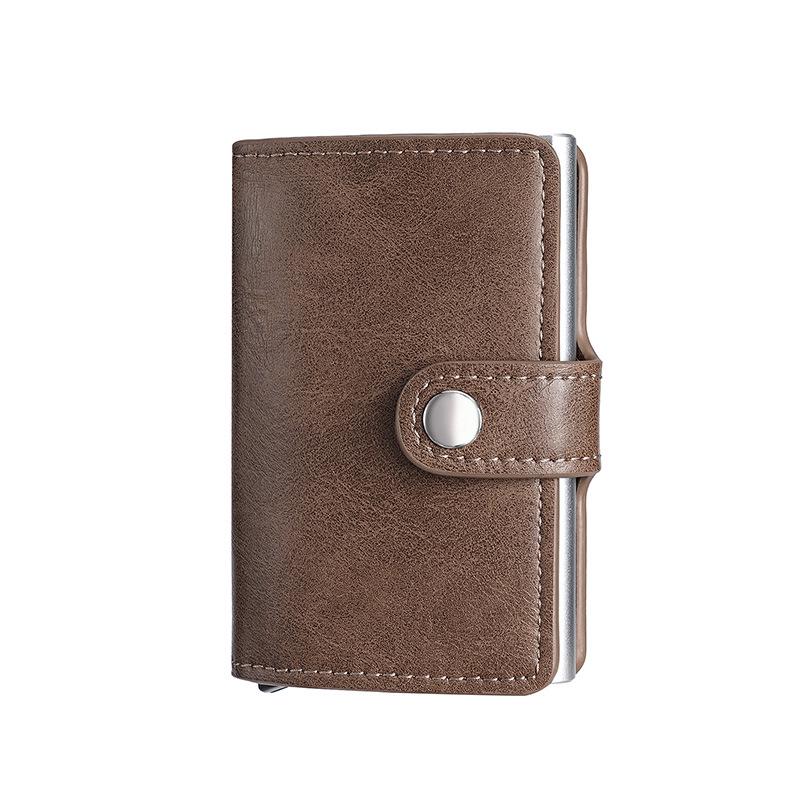 

Алюминиевый держатель карт с защитой от кражи для мужчин и женщин с функцией автоматического открывания