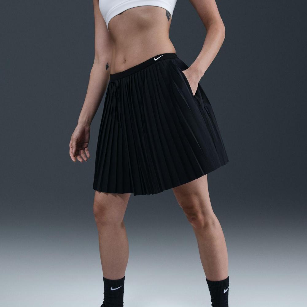 Nike W Pleated Skirt Im7464 010black Sail XS