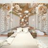 Modern Abstract 3d Wallpaper Rome Column Flower Wall Murals Living Room Study Backdrop Wall Paper Home Decor 3d Fresco