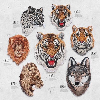 Animal Tigre Léopard Écussons Brodés Applications à Repasser pour Militaire Armée Bandes Vêtements Fer