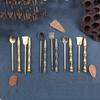 Antique Two - Piece Set of Incense Spoon Incense Shovel Brass Incense Tools DIY Household Indoor Seal Extension Incense Tools