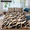 Pink Leopard King Queen Duvet Cover Girly Glitter Bedding Set Cheetah Skin Pattern Quilt Cover 2/3pcs Polyester Comforter Cover