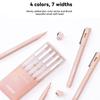 Highlight Marker Pens Soft Brush Tip Gel Pens Set for Art Calligraphy Sketching Drawing Hand Lettering Black Ink Brush Markers