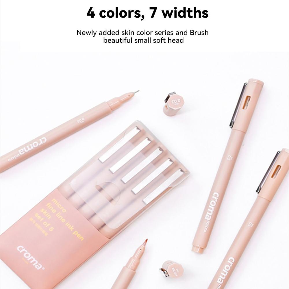 Highlight Marker Pens Soft Brush Tip Gel Pens Set for Art Calligraphy Sketching Drawing Hand Lettering Black Ink Brush Markers