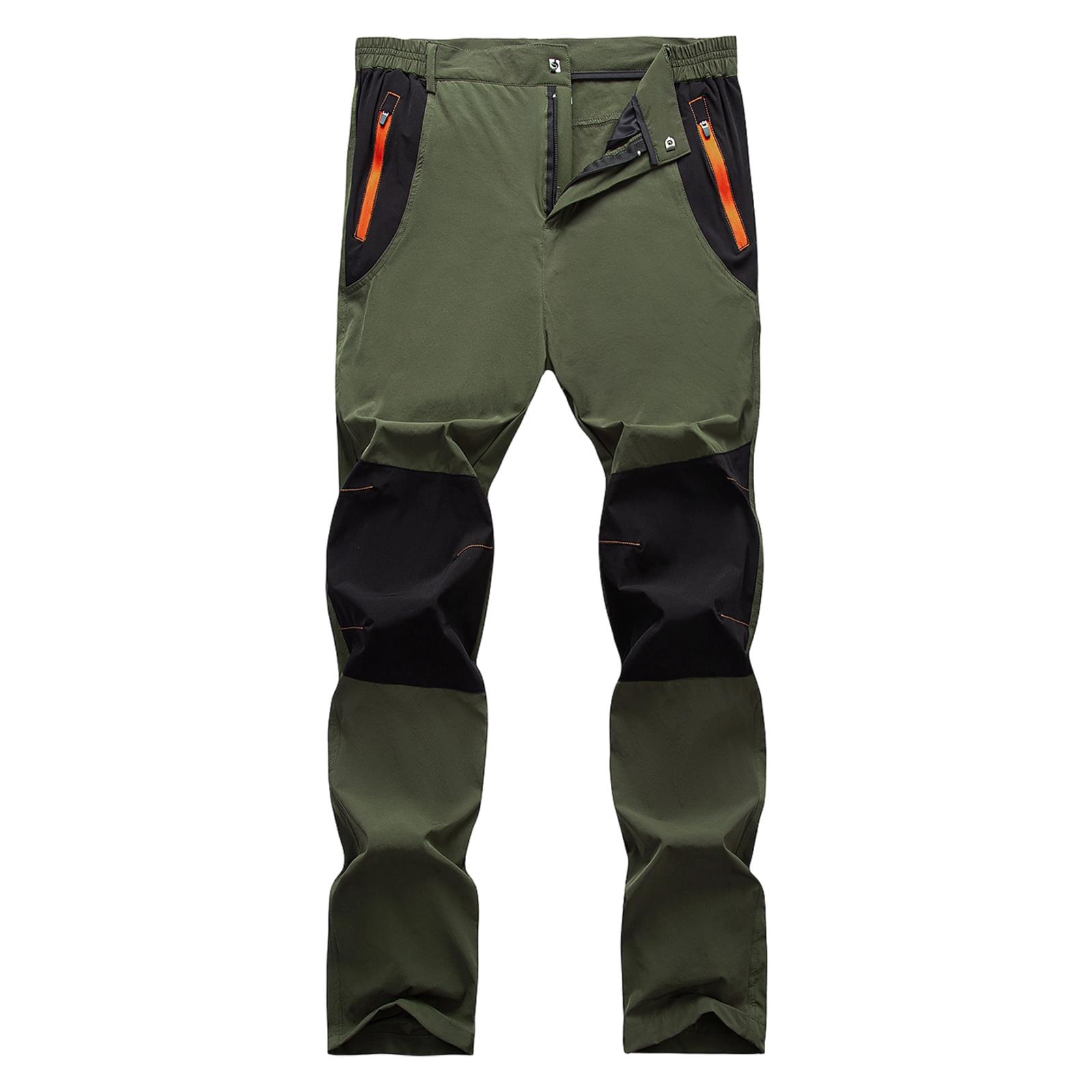 

Mens Multi Pocket Cargo Pants Outdoor Climbing Trousers Casual Style Relaxed Fit Without Belt Pocket Design L армия зеленый