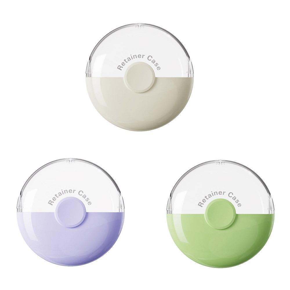 3Pcs Sealed Magnetic Orthodontic Retainer Lightweight Fake Teeth Case Mouthguard Case  for Home