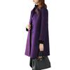 2025 Spring Women's Slimming Double-Sided Cashmere Coat - Mid-Length, Loose Fit, Age-Defying Style