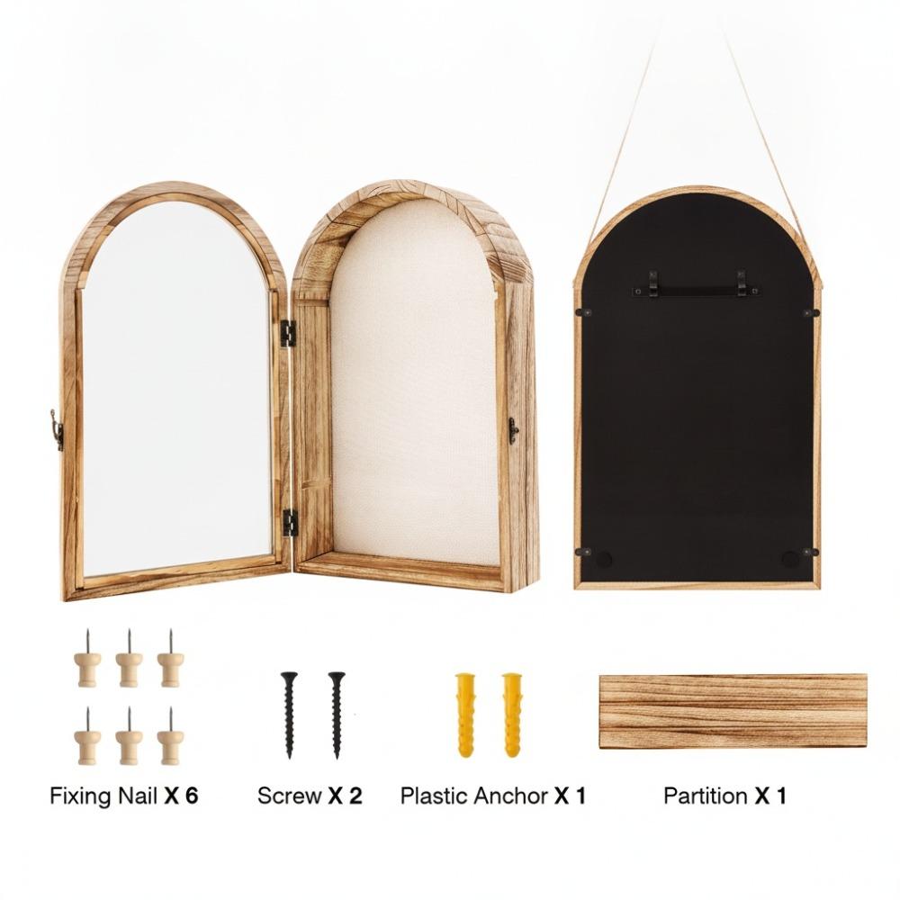 Wooden Photo Frame Display Box Hanging Keepsake Display Box Picture Frame Shadow Box Dried Flowers