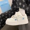 Women's Platform Sneakers Trend Korean White Shoes Spring Summer Vulcanize Casual Shoes for Women Skateboard Tennis Sports Shoes