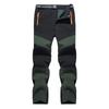 Men's Thickened Ski Pants: Fleece-Lined, Windproof, Water-Repellent, Plus Sizes for Autumn/Winter Mountaineering