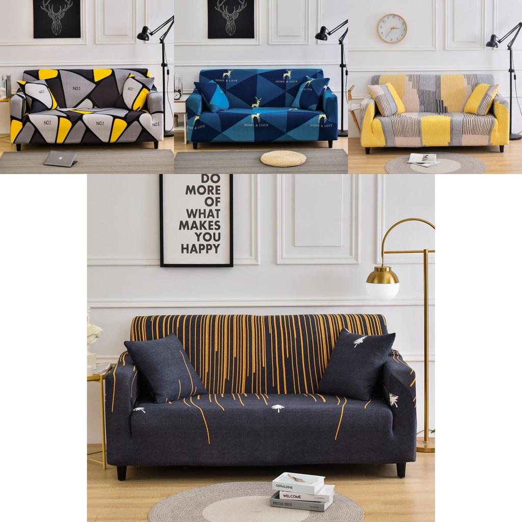 Easy To Clean And Fade Resistant Slipcover Stretch Sofa Cover For All Sizes