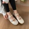 Fashion IPPEUM Ballet Sneakers Silver Women Shoes 2025 Summer Mary Janes Ballerina Flats