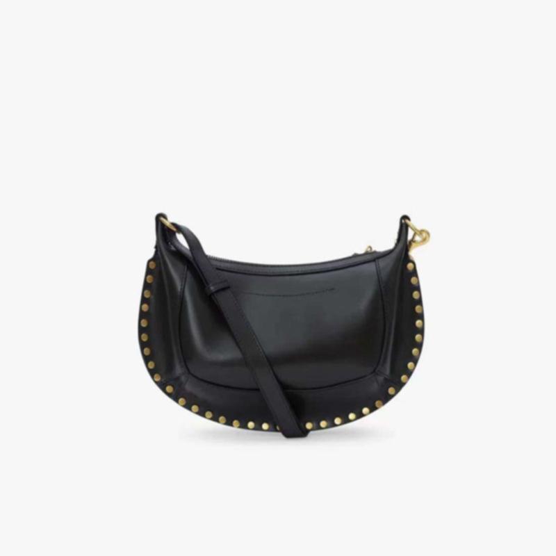 French Retro Cross-border Explosion IS Liu Nail Classic Half Moon Bag Leather Shoulder Crossbody Bag Personalized Fashion Handbag