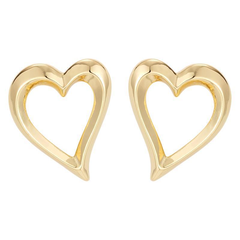 "Elegant Retro Gold Earrings: High-Grade Copper with Real Gold & 925 Silver Needles - Perfect for Valentine's Day"