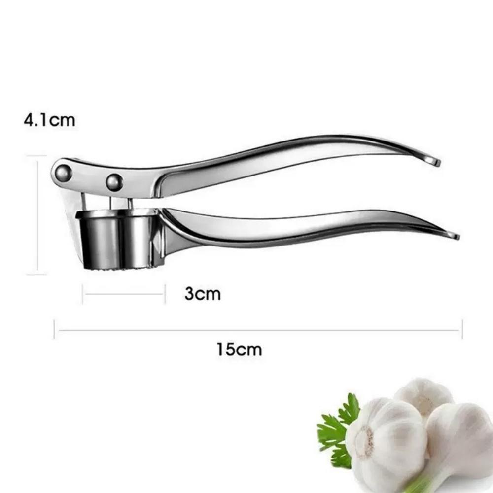 Stainless Steel Garlic Press Easy to squeeze and clean Professional kitchen tool Effortlessly crushes garlic Garlic crusher
