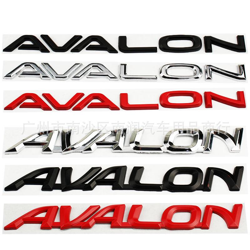 AVALON stickers are perfect for metal English logo applications on an Avalon's body.