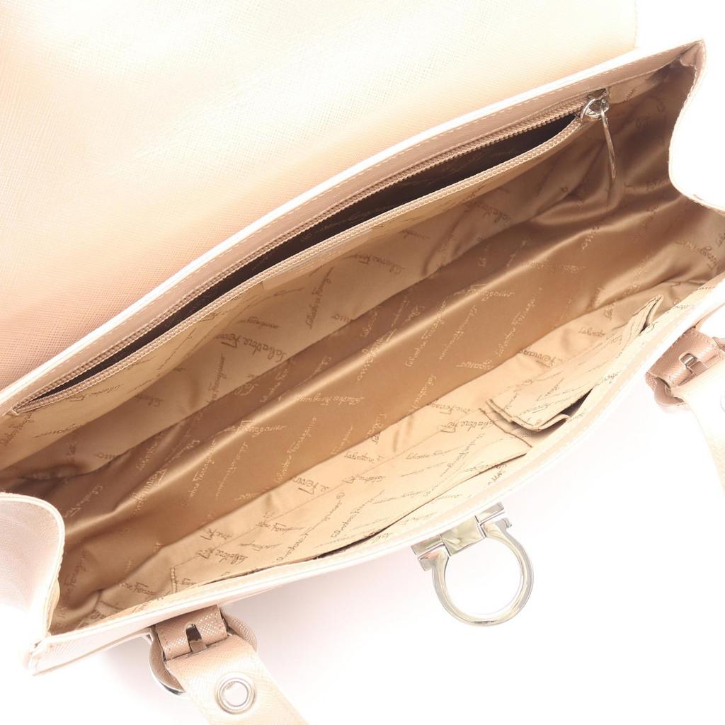 Used Salvatore Ferragamo Gancini Handbag 21 5322 leather Pink Used Women