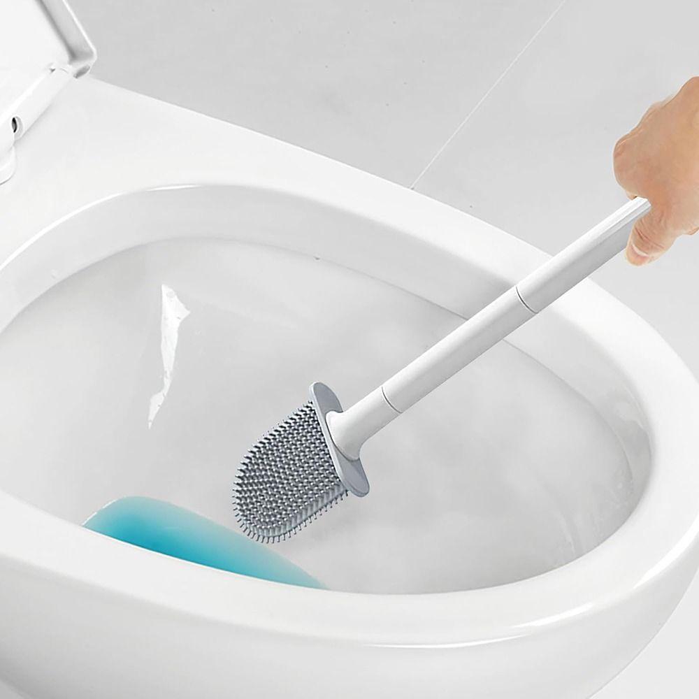 Long Handle Silicone Cleaning Brush Wall Mounted Bathroom Artifact Bathroom Use