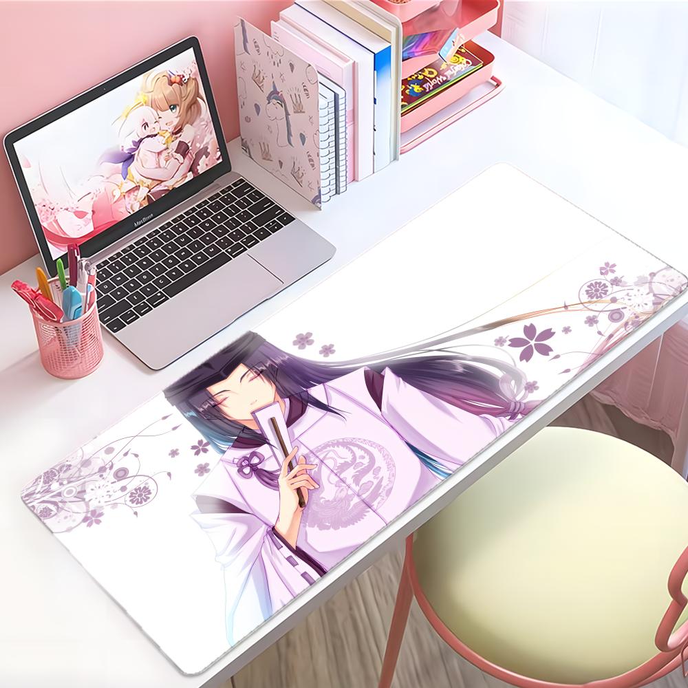 Quiet Strategic Anime Hhika Ru No Go Mouse Pad Large Thick Desk Pad Stitched Edges Gaming Mouse Mat For Pc