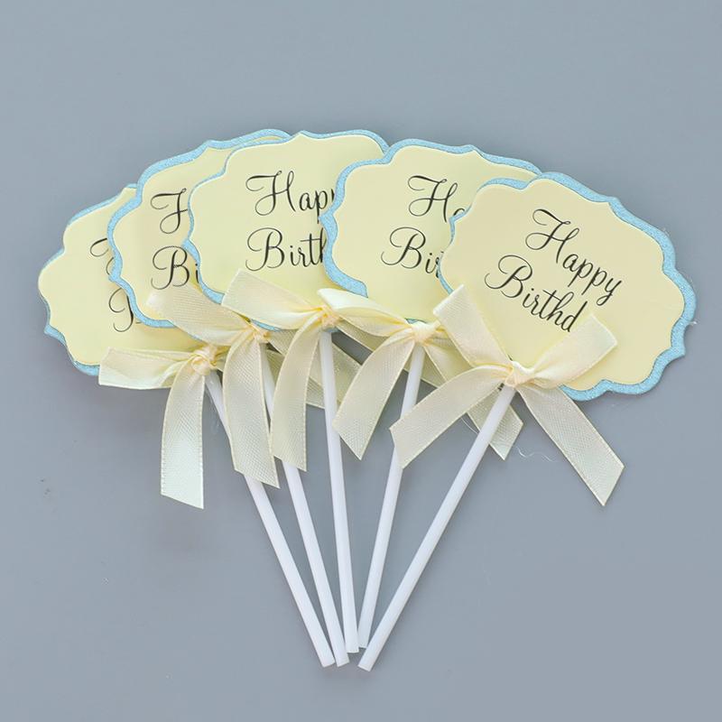 Writable Cloud Topper Greeting Card for Cake Decoration - Birthday & Dessert Table Accessory