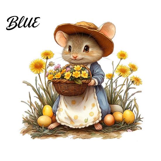 Pastoral Style Wall Stickers Mouse Stickers Waterproof PVC Autumn Retro Fairy Tale Decals Removable Peel Pvc Decals And Stick for Kindergarten