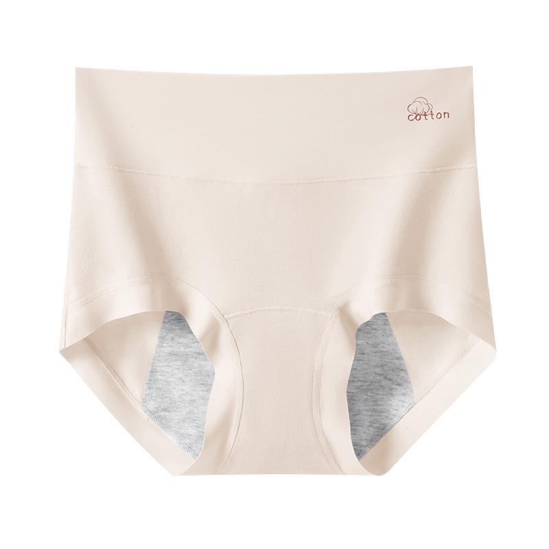 

Менструальные трусики из чистого хлопка с высокой посадкой и удлиненной ластовицей, непротекаемой конструкции, дышащие и антибактериальные. XL (recommended 120-150 jin)