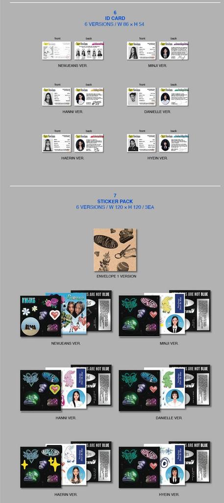 Jeans 1st EP Bluebook [New 'New Jeans' ver.] (Korean Edition)