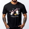 Cute Funny Cat Easter Kitten Rabbit And Carrots Graphic T Shirts Mens Clothing Memorial Day