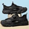 Fashion Comfort Men Mesh Sandals Lightweight Summer Shoes Outdoor Quick-Dry Wading Aqua Shoes Non-Slip Travel Beach Flats  Daily Sandals