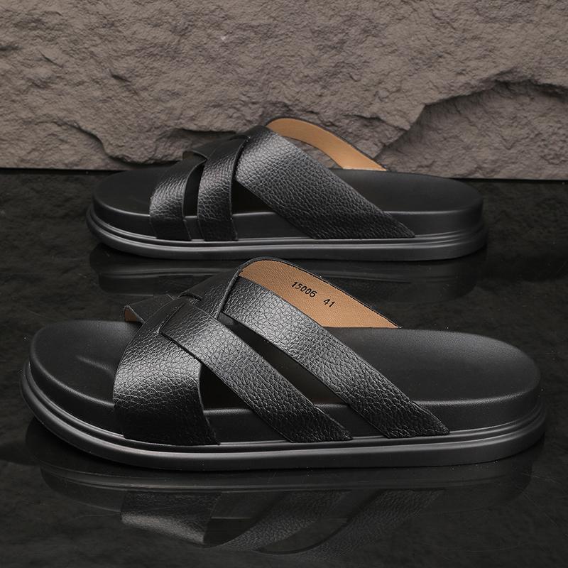 Fashion Summer Men's Slippers Comfortable Fashion Designer Style Leisure Daily Party Plus Size 38-46 Shoes Trendy Young People Ho