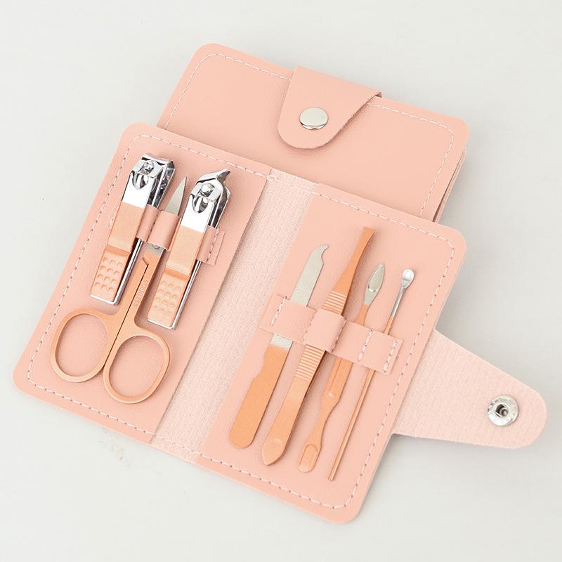 7-Piece Manicure Set: Nail Clippers, Pliers, Scissors & LOGO Print Gift Set
