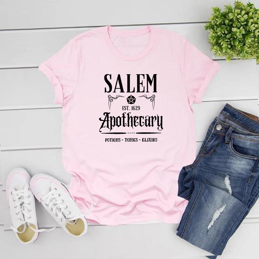 Salem Apothecary T-Shirt Halloween Apothecary Tshirt Witch Sisters Shirt Funny Halloween Tee Woman Tshirts Graphic Tees