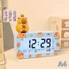 Kawaii Capybara Anime Alarm Clock Room Desktop Ornament Student Alarm Clock Charm Birthday Gift With Stickers