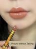 Li Jiaqi Recommend Non-Fading No Stain On Cup Moisturizing Cinnamon Milk Tea Frozen Lime Red Tea Lipstick Genuine Goods Plain White