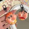 Crayon Shin-chan Sunflower Heart Keychain – Cute & Funny Japanese Pendant for Besties or Couples