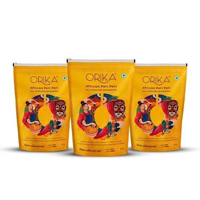 Orika African Peri Peri Masala Powder 85g (Pack of 3) | Spicy & Flavorful Piri Piri | Perfect for Grilling, Cooking and Sprinkling