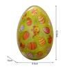 Happy Easter Treat Box Egg Shape Candy Box Funny Bunny Chicken Pattern Iron Art Biscuit Cookie Box Easter Decoration 2025