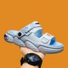 Men's sandals are new in summer, fashionable and versatile, personalized thick bottom, comfortable to step on shit, two wear one-word drag, seaside t
