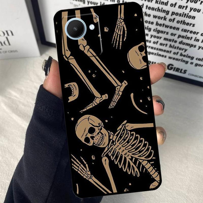 Trippy Skeleton For Realme C63 C71 C55 C67 C51 C75 C61 C65 C53 10 11 12 13 14 15 Pro Plus GT6 GT7 Pro Case