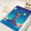 1pc Groot Guardians of The Galaxy Pattern Area Rug Soft Flannel Floor Mat for Living Room,Office,Bedroom and Carpet,Sofa Coffee Table Floor Mat