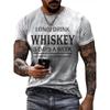 3D printed street fashion short sleeved T-shirt
