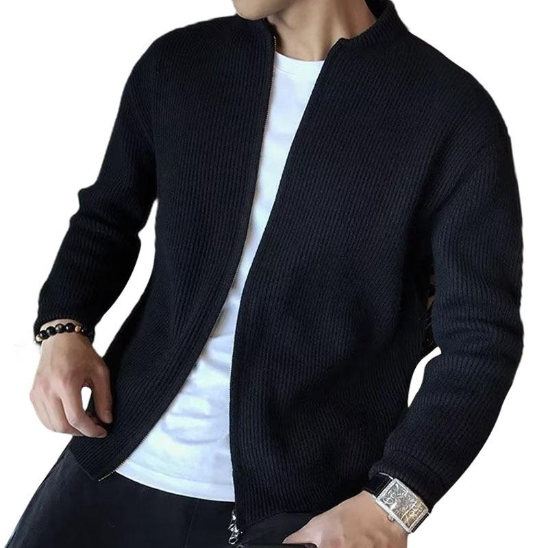 Men's Warm Knit Sweater Jacket