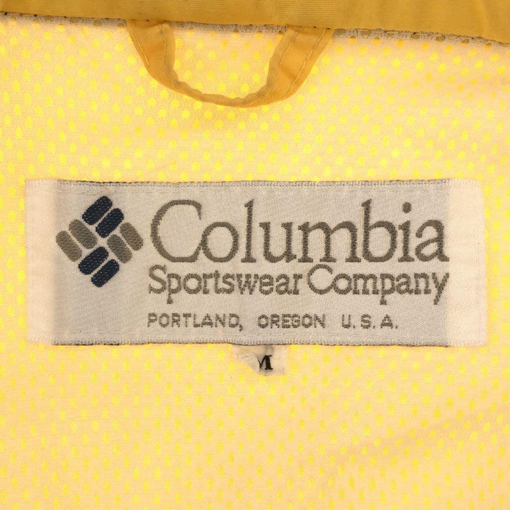 Columbia 90s Coach Jacket M Yellow Outdoor Mesh Lining, Old Vintage Men's Used