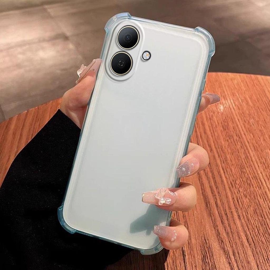 Case for TECNO SPARK Go 2 Shockproof Airbag Bumper Casing Frosted Translucent Cover