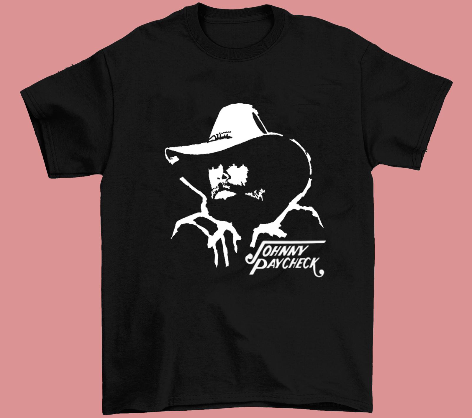Johnny Paycheck 80s 90s Heavy Cotton Black Size S-4XL Unisex T-Shirt AG1031 XXL