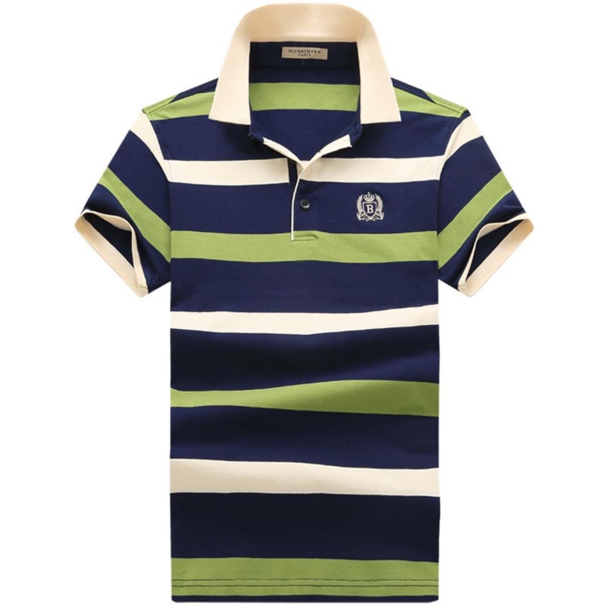 STORN Poloshirt Heren Nieuw Heren Korte Mouw Poloshirt Heren Geborduurd Top Kleding Heren Business Casual Poloshirt XXL