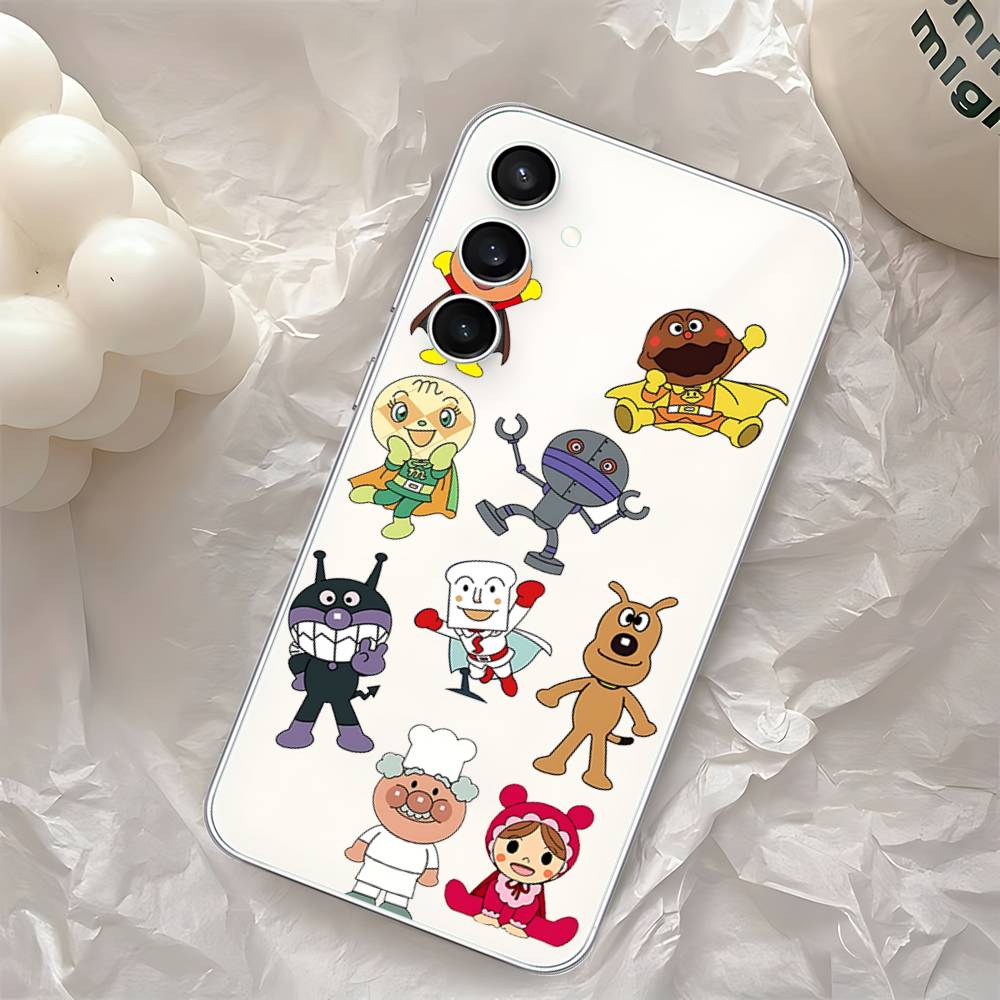 Anime A-Anpanman-s Cute Phone Case For Samsung Galaxy S25 S24 S23 S22 S21 FE Ultra Plus A32 A53 A13 A31 Soft Cover